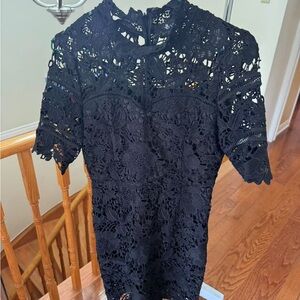 Elegant Black Lace Top